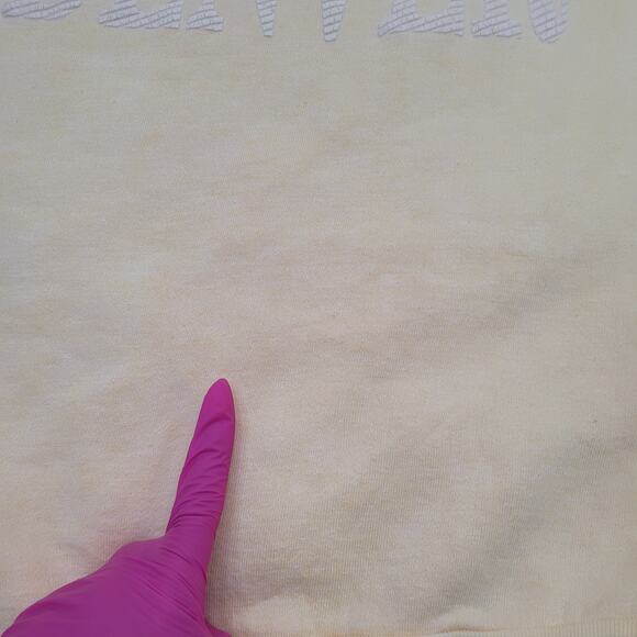 Vintage 80s Denver Sweatshirt Womens Medium 19x23 Yellow - Picture 8 of 14